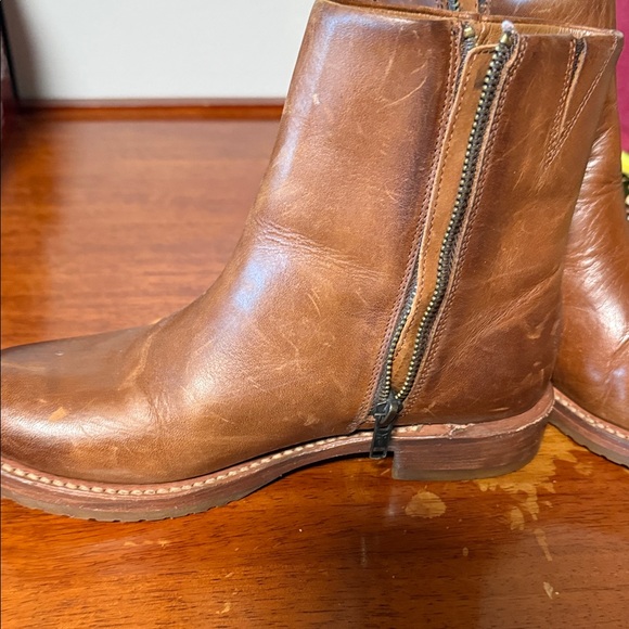 Frye Cognac Leather Ankle Boots - Picture 5 of 8